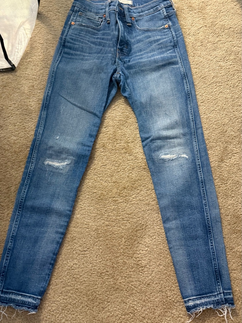 Two pairs Madewell Distressed Jeans